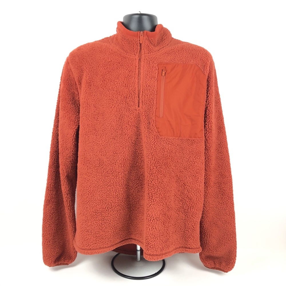 Champion Men's Fleece Sweater Zipper Pockets Warm